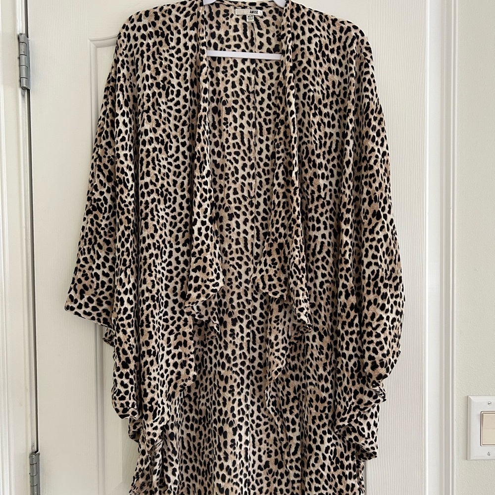 Amuse Society Animal Print Kimono